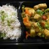 Coconut Fish Curry with Lime, Basil and Basmati Rice