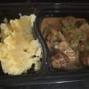 Beef Meatballs in Creamy Mushroom Sauce with Mash potato